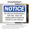 Signmission We Are Not Responsible For Vandalism Vehicle, 14 in W x Rectangle, Vinyl Decal OS-2PACK-NS-D-1014-L-16882 - alternate 5